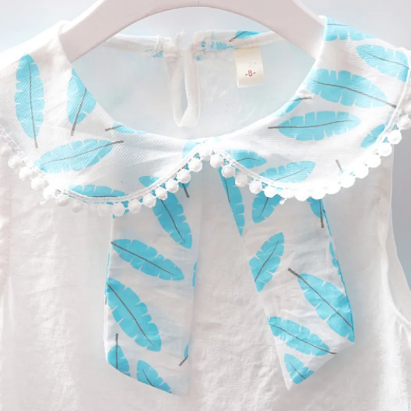 Комплекты детской одежды лето 2018 стильная рубашка без рукавов для маленьких