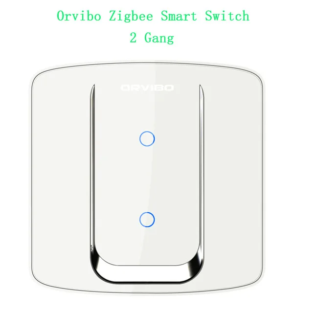 Orvibo 2 gang Orvibo Zigbee умный переключатель дистанционного управления настенный светильник сенсорный экран переключатель беспроводной сети умный дом переключатель работы с мини-концентратором - Цвет: Orvibo 2 gang