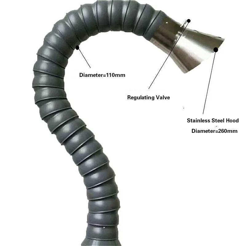 Труба вентилятора 110 мм x 1/1/1/2/2/2/3 м