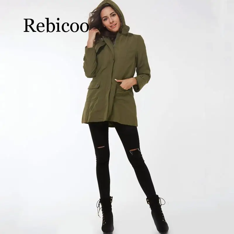 

Rebicoo Women Winter Jacket 2019 Casual Ladies Basic Coat feminina jacket Warm Long Sleeve women parkas