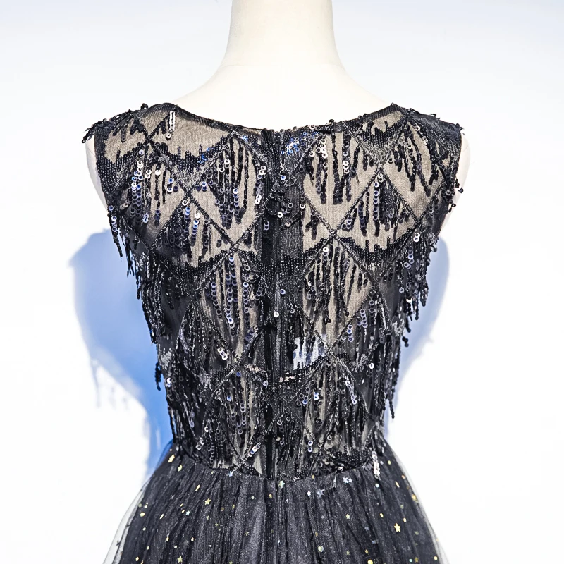 JANCEMBER 2019 последние легкие Роскошные вечерние платья эффект высокой шеи кружева