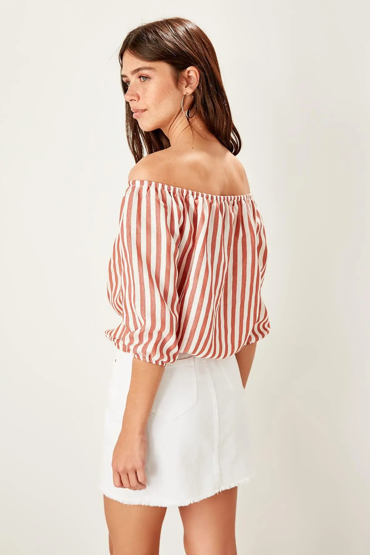 Trendyol плитка шнуровка detayli Bluz TWOSS19ST0225| |