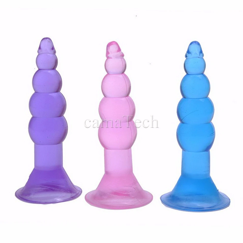 Гибкие анальные пробки camaTech с сильным всасыванием мягкие Бусы Желе вставка в