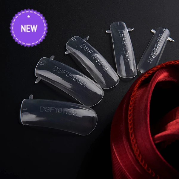 Пластиковая прозрачная двойная система для ногтей с полным покрытием 312x1 |