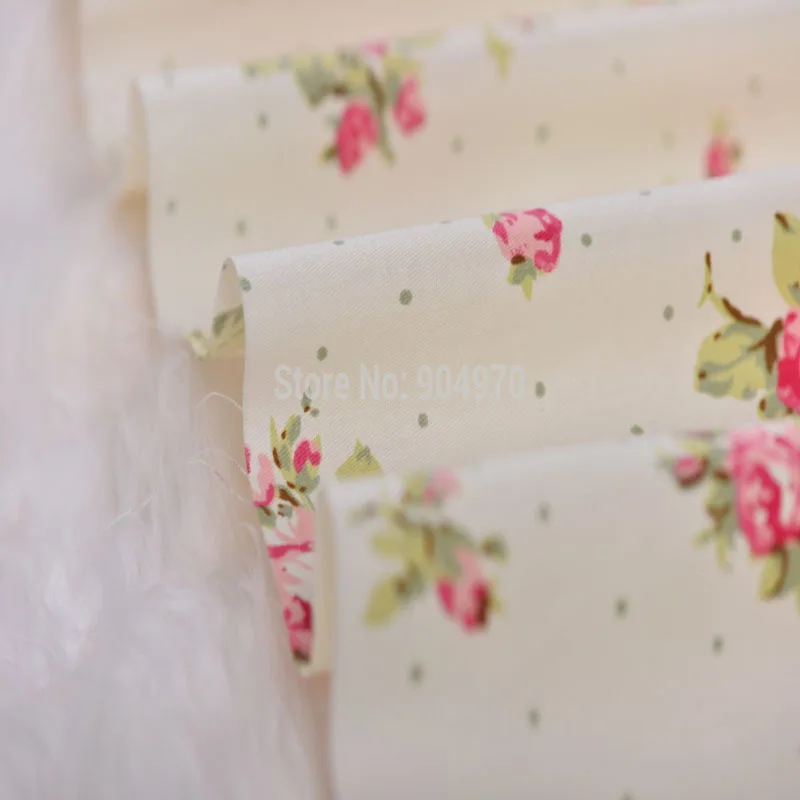 160x50cm Elegant Rose 100% cotton fabric Quilting romantic Green Baby Fabrics Patchwork Good Quality METER HOME Textile | Дом и сад