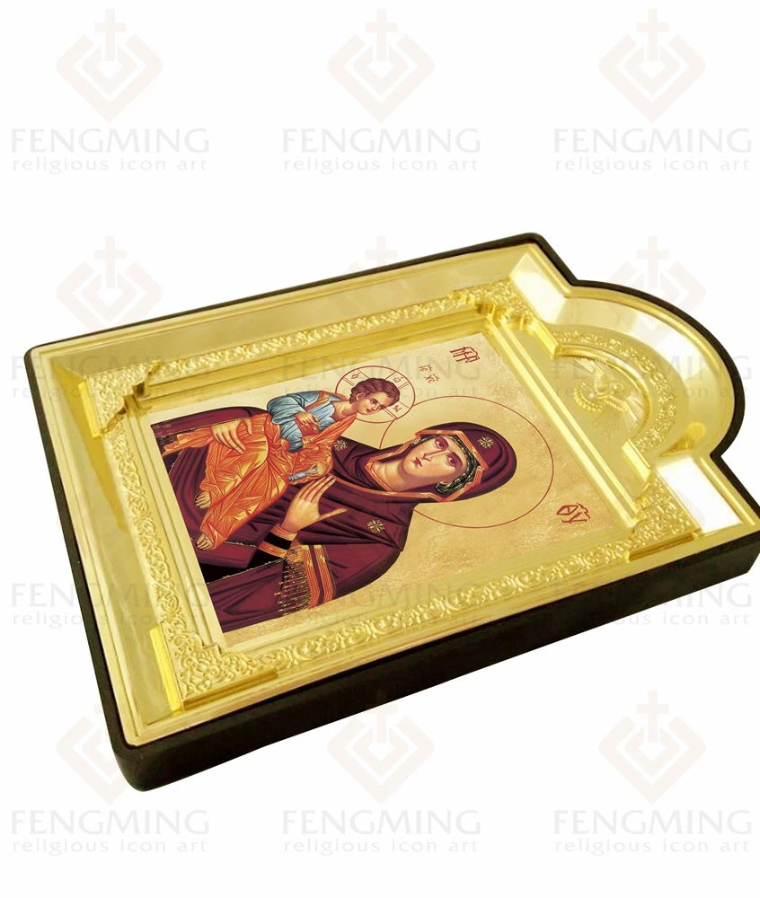 Лидер продаж 2016 года Греческая православная бронзовая пластиковая фоторамка