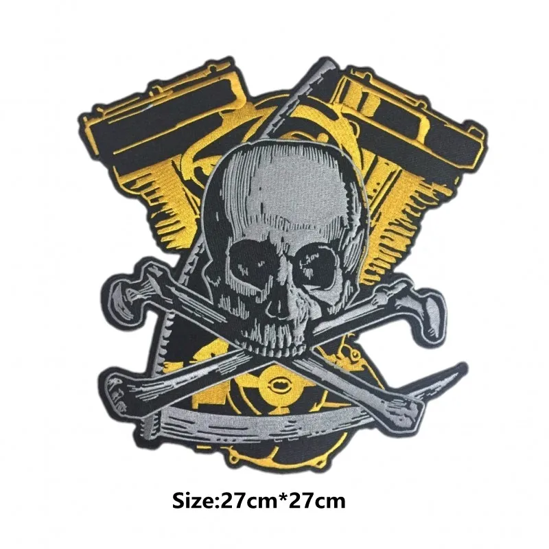 

Engine Motorcycle Embroidered Iron on Patches for Clothes DIY Patches For Jackets