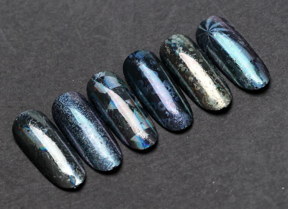 120m/roll Holographic Nail Foils Starry Sky Glitter Art Transfer Sticker Paper Wraps DIY Accessories 10 Designs | Красота и здоровье