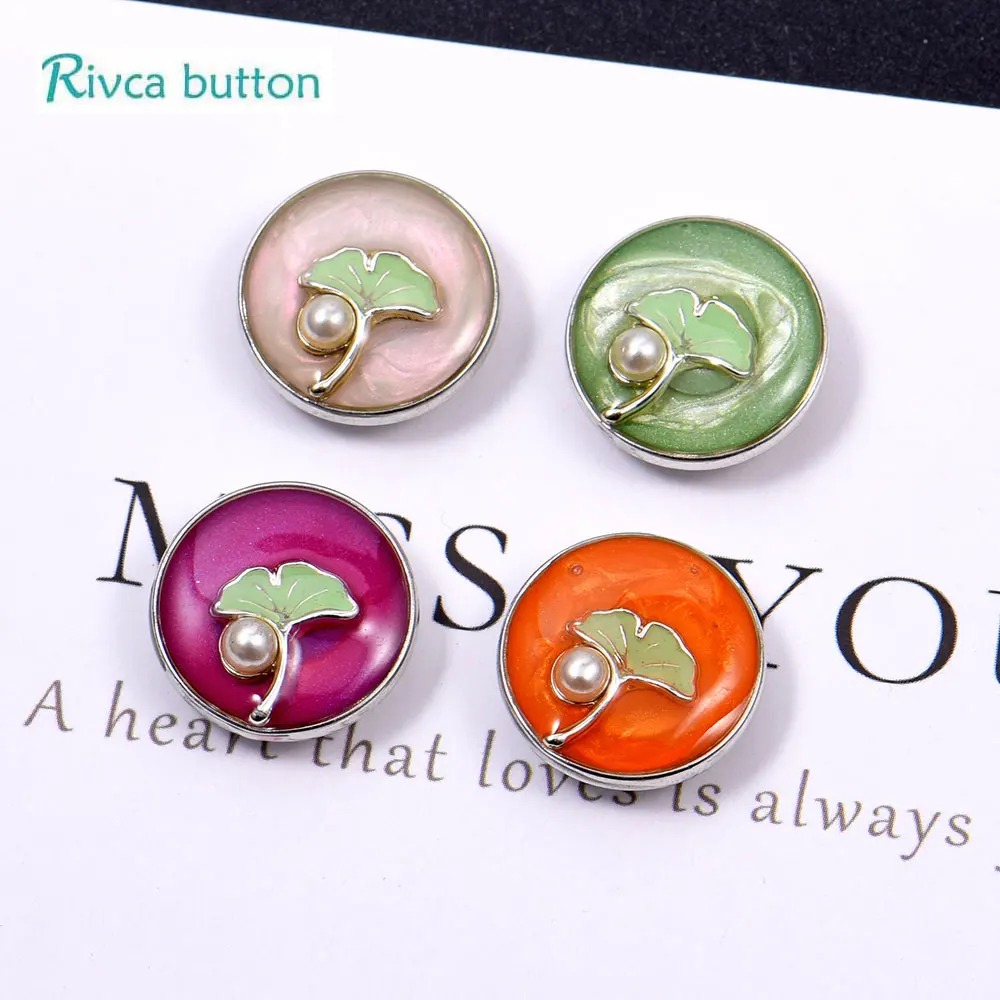 D04490 Rivca Snap Ginger 18 мм Цветок Модные ювелирные изделия оснастки для женщин