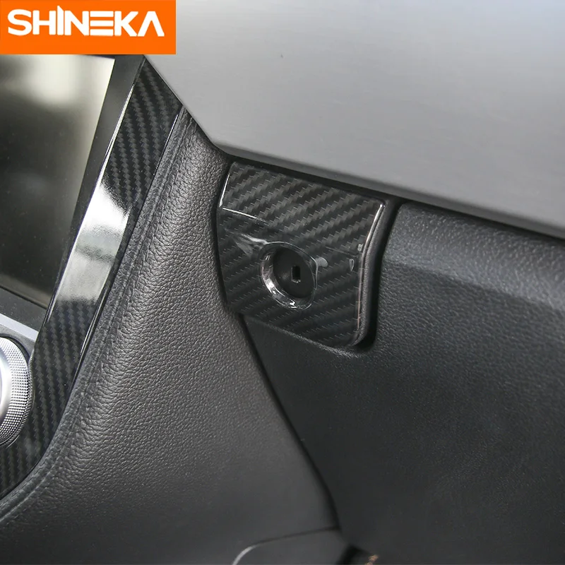 Наклейки SHINEKA из углеродного волокна для Ford Mustang 2015 + аксессуары|Лепнина
