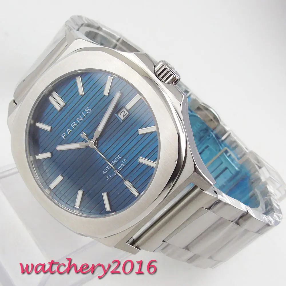 PARNIS мужские часы Топ бренд нержавеющая сталь роскошные военные стеклянные