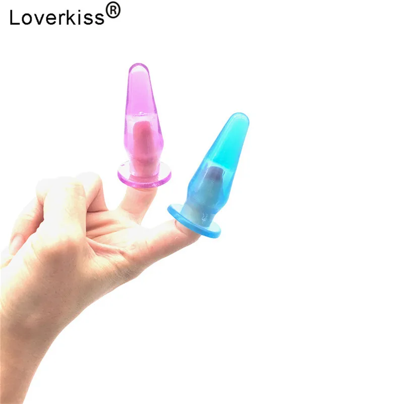 Анальная пробка Loverkiss желе интимные игрушки для женщин фаллоимитатор анальный