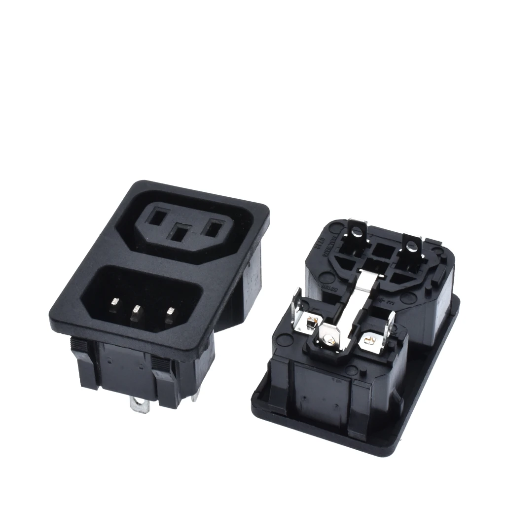IEC320 C14 комбинированная двухсторонняя розетка на вход C13 электрическая