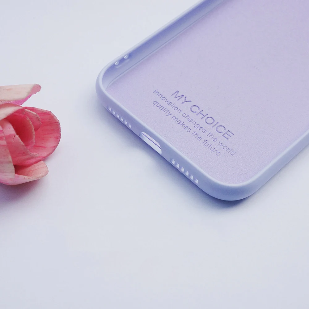 Тонкий мягкий чехол для iPhone 7 8 6 6s Plus жидкий силиконовый простой карамельный цвет X