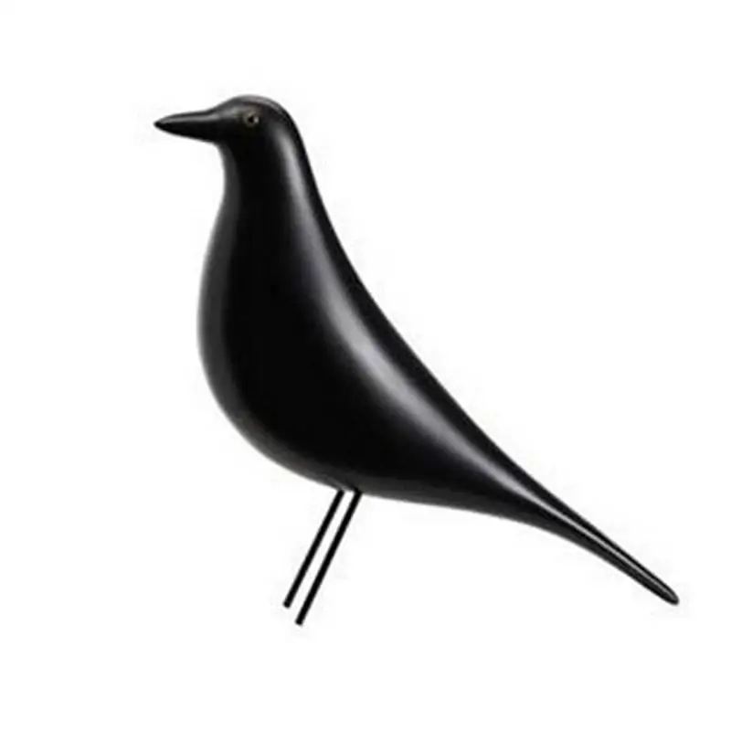 Resin House Bird Simple bird ornaments Fashion soft-loading decoration creative arts and Crafts Ornament Art Gift Nordic black