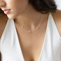 handmade natural pearl necklace gold filled925 silver choker pendants boho collier femme kolye jewelry boho women necklace
