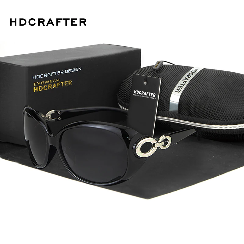 Женские солнцезащитные очки HDCRAFTER брендовые роскошные большие круглые
