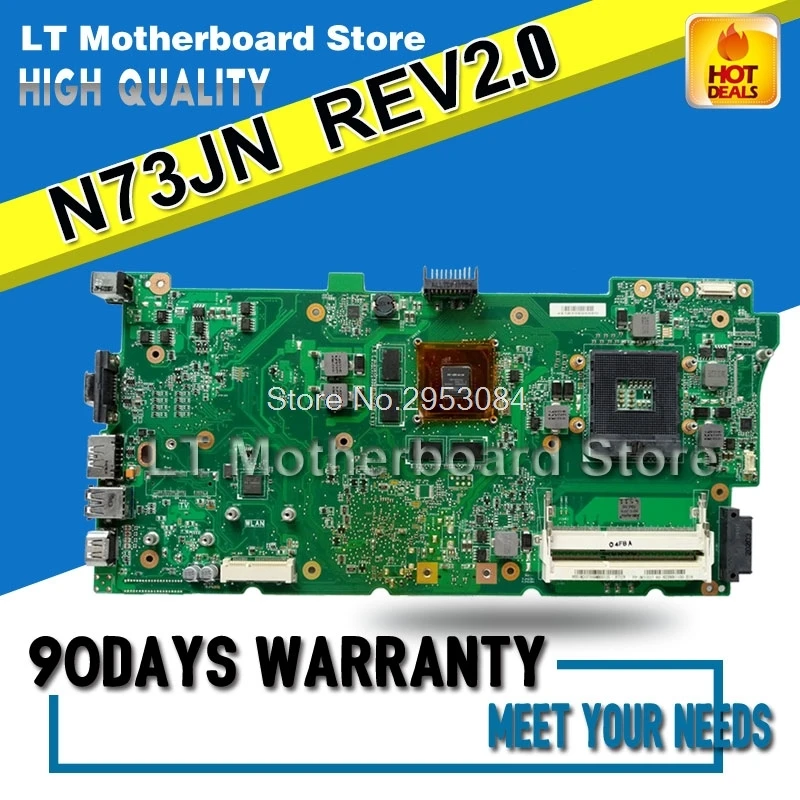 Материнская плата для For Asus N73JN 60-NZXMB1100-E18 основная 8 Memory Rev2.0 материнская 100%