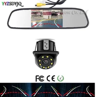 yyz dynamic trajectory tracks rear view camera reverse backup vehicle parktronic camera and 4 3 inch hd parking mirror monitor