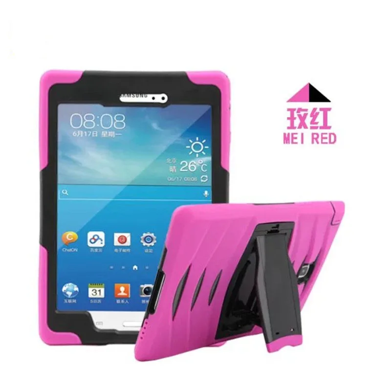 Rose Для samsung Galaxy P350 Чехол-Броня с подставкой для samsung Galaxy Tab A 8,0 чехол T350 T355 P355 чехол s для samsung Tab A 8,0 - Цвет: Rose