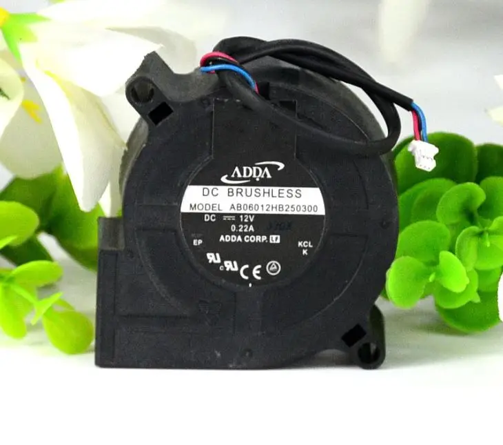 

ADDA AB06012HB250300 6025 6 см 12v 0.22a Вентилятор проектора Вентилятор охлаждения