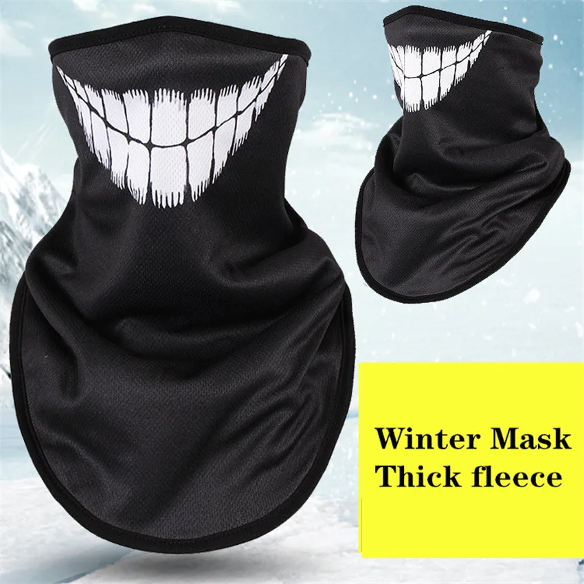 Winter Fleece Ski Scarf Cycling Snowboard Equipment Bandana Headwear 3D Mask Neck Triangle Bicycle Thicken Warm Women Men Bibs