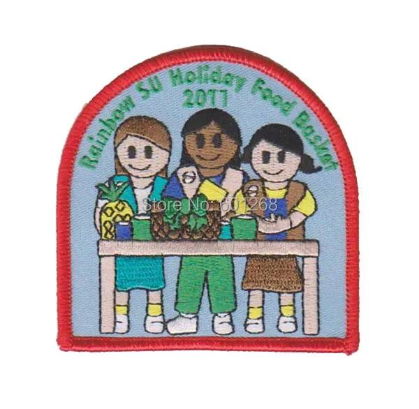 

embroidery patches, 3",emb. area over 80%, 100pcs/bag,heat cutbroder,PVC backing,accept customized, MOQ50pcs,free shipping