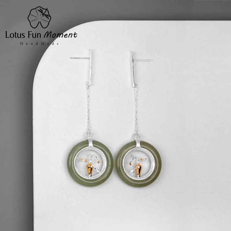 Lotus весело момент реального 925 пробы серебро Модные украшения классический