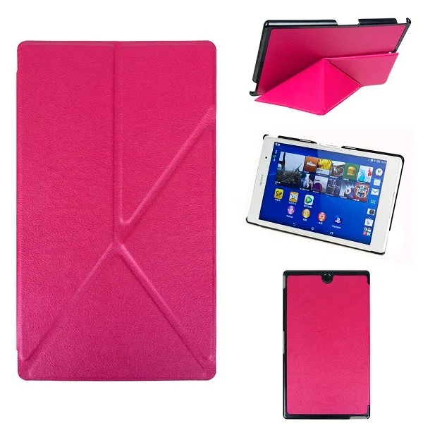 Оригами тонкий смарт-чехол для sony Xperia Z3 Compact чехол для планшета+ Бесплатный стилус