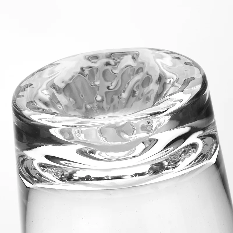 Mount Fuji Japan Competitive Crystal Glass Transparent Snow Mountain Originality Thick Soles Foreign Wine Brandy Liquor Cup Mug|wine brandy|shot