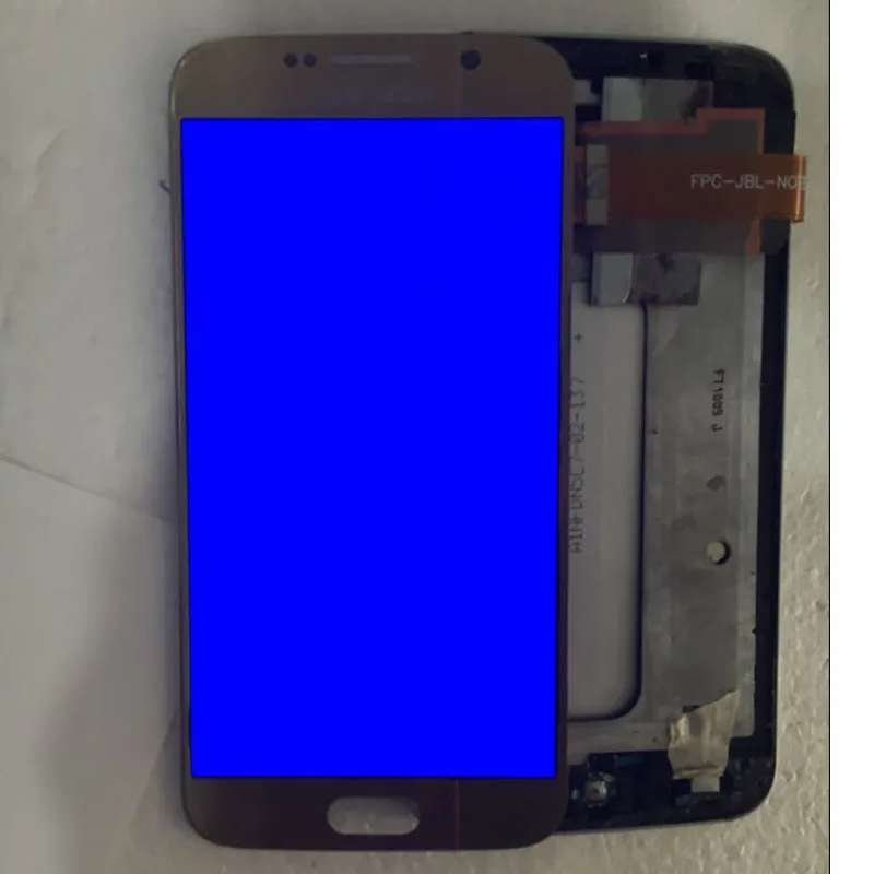 S6 G920 lcd для samsung S6 G920A G920F lcd кодирующий преобразователь сенсорного экрана в сборе с тенью запасные части
