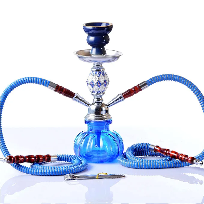 QMJHVXArab набор акриловых кальян, Sheesha Tuyau Chicha electorique водяной кальян наргиле табак аль-фахер вечерние подарки - Цвет: Blue
