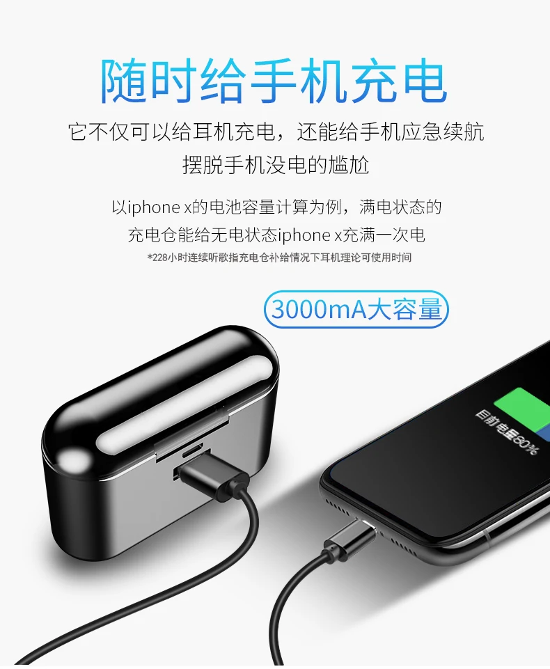 ABDO TWS Sport Earbuds X8S Upgrade Bluetooth Wireless earphone