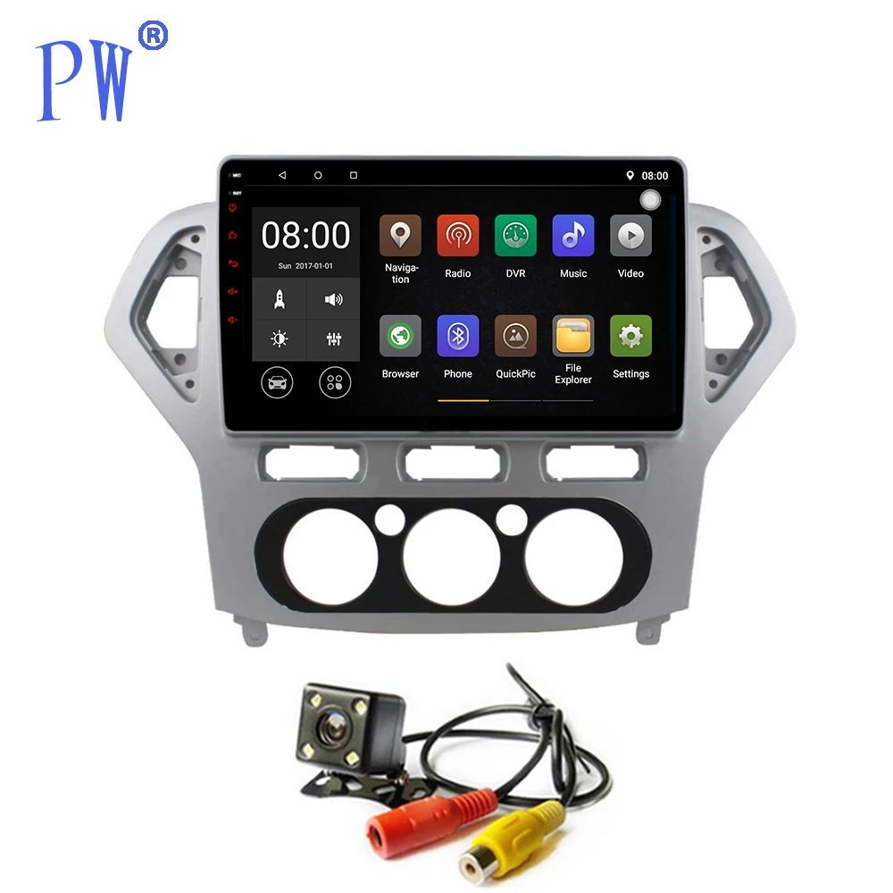 Android 7 1 автомобильный стерео GPS Радио Navi для Ford Mondeo 2007-2012 мультимедийный плеер