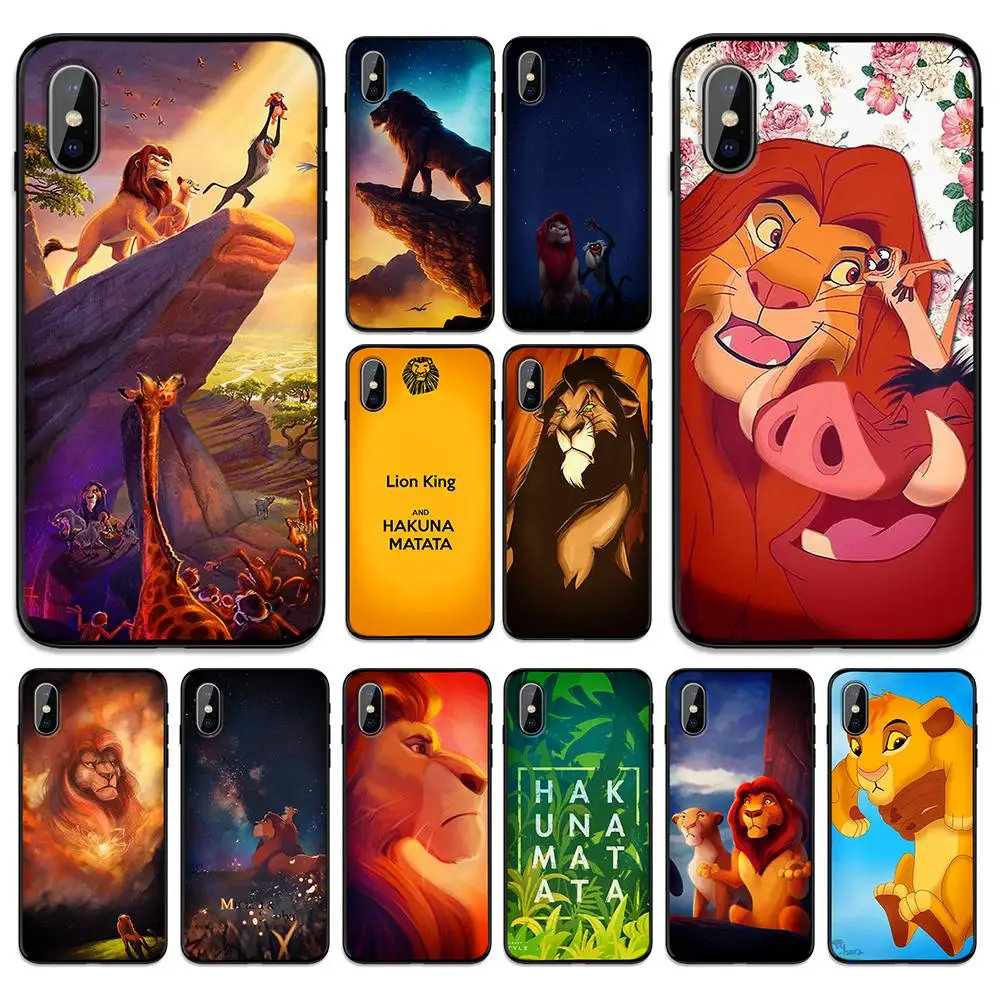 Hakuna Matata Lion King мягкая термополиуретановая крышка чехол для Apple iPhone 6 6S 7 8 Plus 5 5S SE X XS