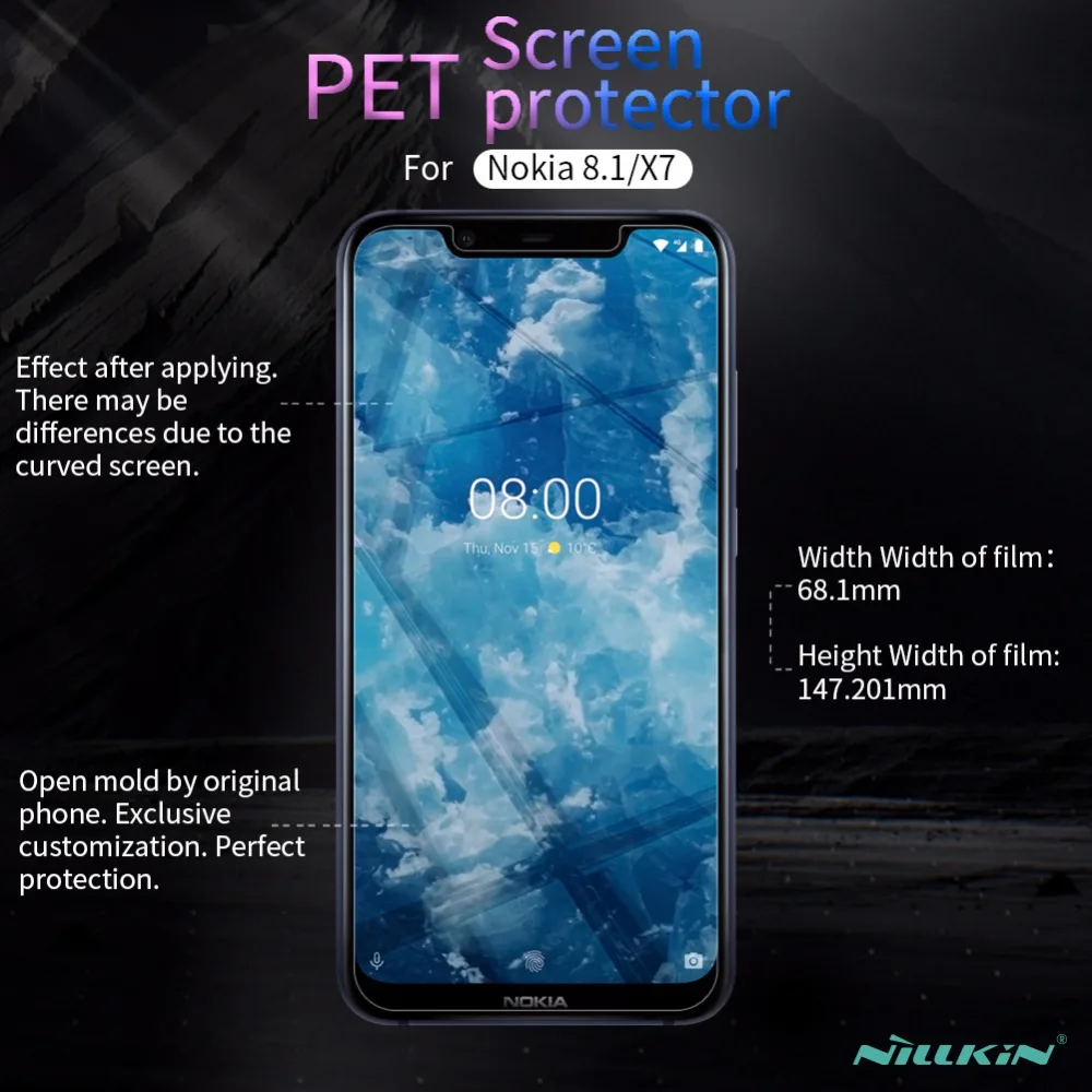 2 шт./лот протектор экрана для Nokia 8 1 глобальная версия NILLKIN Глянцевая супер