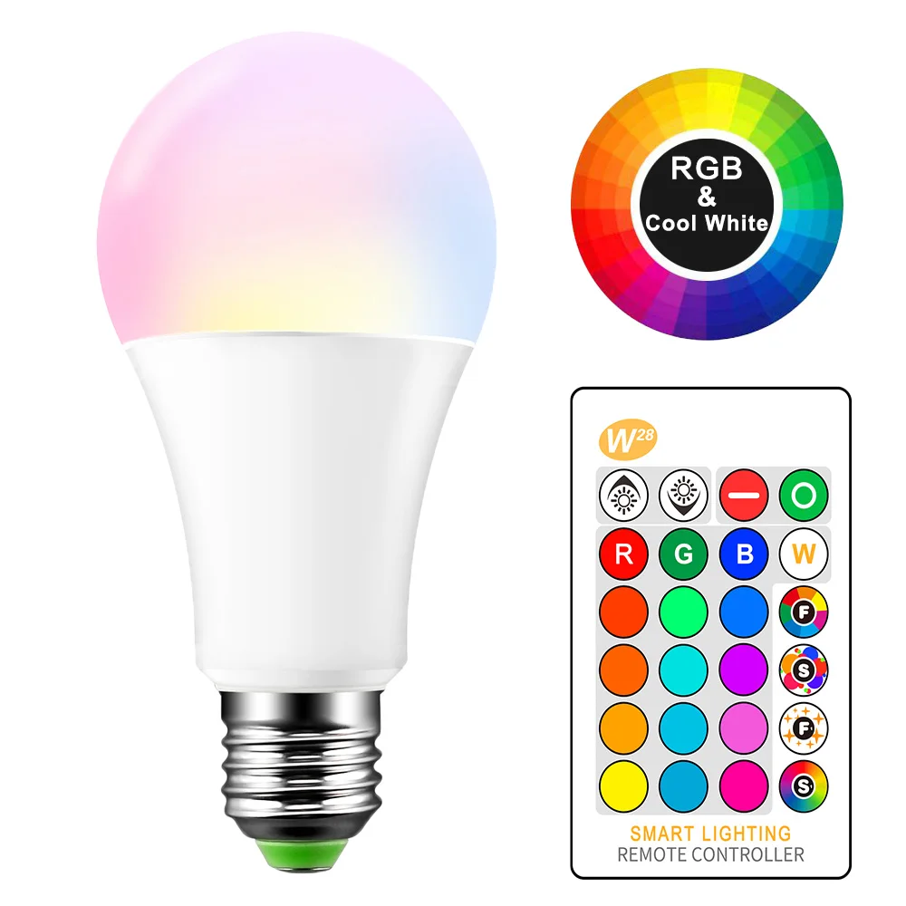 E27 светодиоды светодиодные лампы светодио дный led лампа RGB Вт 5 10 15 пятно света