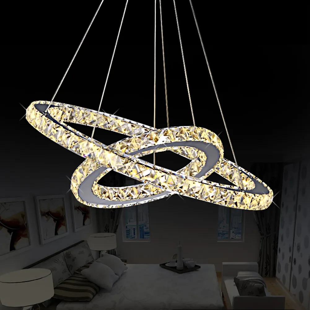 luminaire suspendu Modern LED Crystal Chandelier Lights For Diving Room Cristal Lustre Pendente Lighting Pendant Hanging Fixture | Лампы и