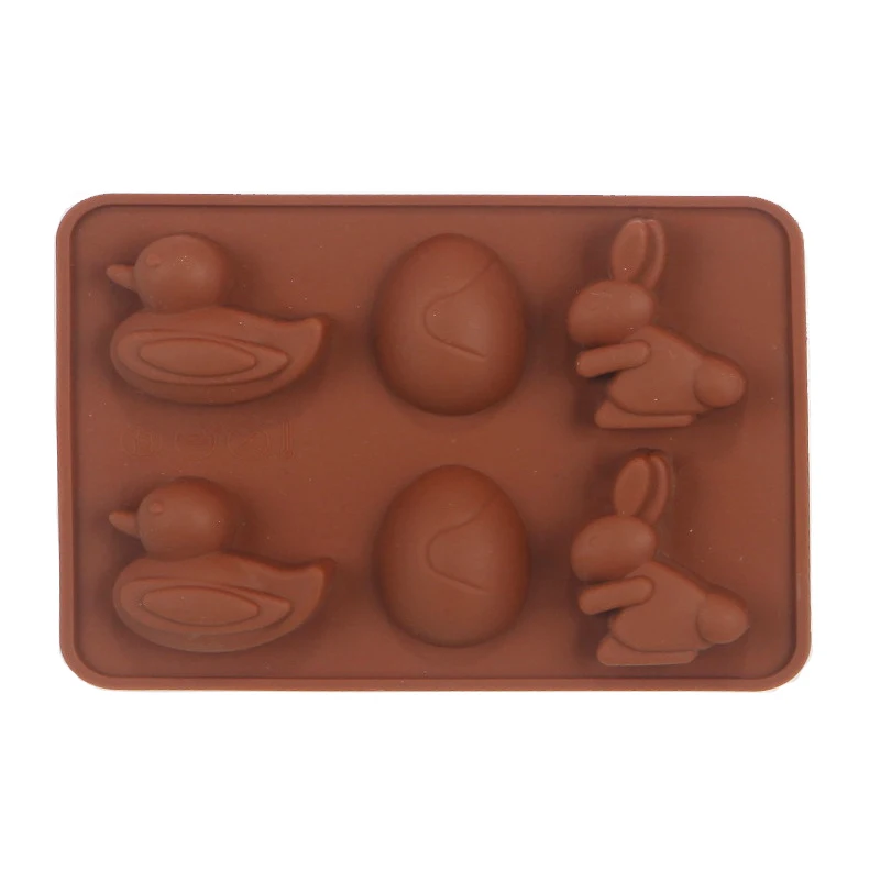 Помадка пасхальное яйцо утка кролик человек шоколадная форма инструмент для