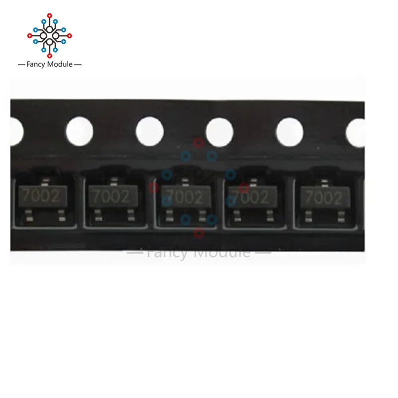 100 шт. 2N7002 702 SOT-23( SMD ) N-Channel 60V 115mA MosFET | Инструменты