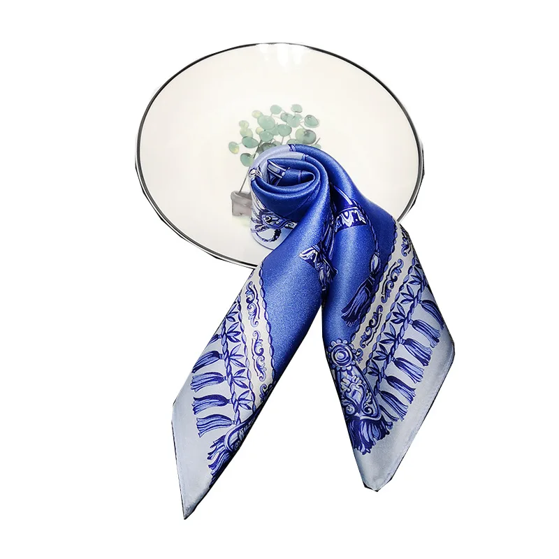 

High Quality Women Fashion 2019 100% Silk Scarf Poncho Scarves Floral Dot Plaid Ring Shawl Holiday Gift Cape sakura Accessory