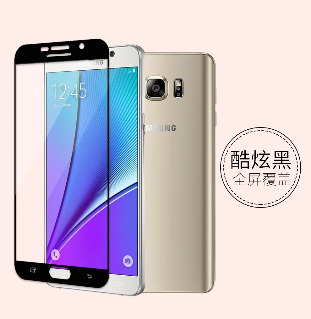 9 H жесткий 2.5D Arc край Полный Экран закаленное Стекло протектор Плёнки на Samsung Galaxy
