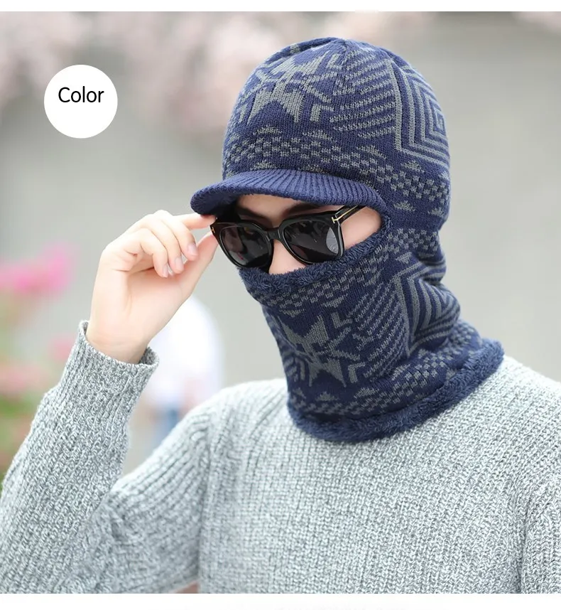 Хлопковый шарф шапки зимние шапки Skullies Beanies шапка зимние шапочки для мужчин и женщин Балаклава маска Gorras Bonnet вязаная шапка