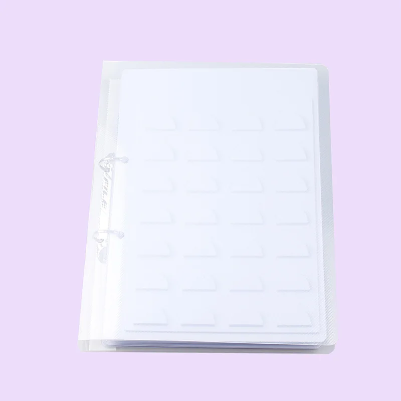 

70pairs White Eyelash Storage Book Makeup Display Container Eyelashes Sample Catalog Grafting Eyelash Eyelashes Display Card