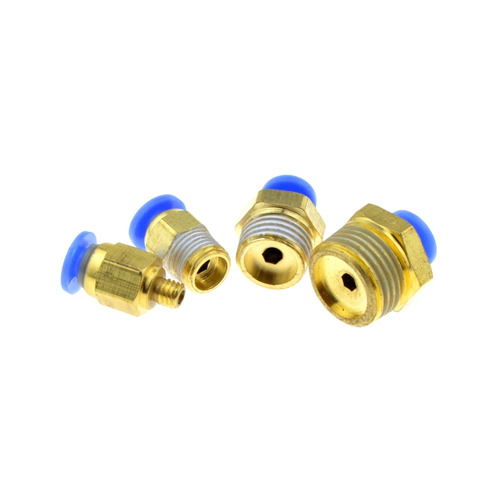 Пневматический шланг диаметром 4 мм M5 1/8 &quot1/4&quot 3/8 &quotдюйма BSPT PT прямой