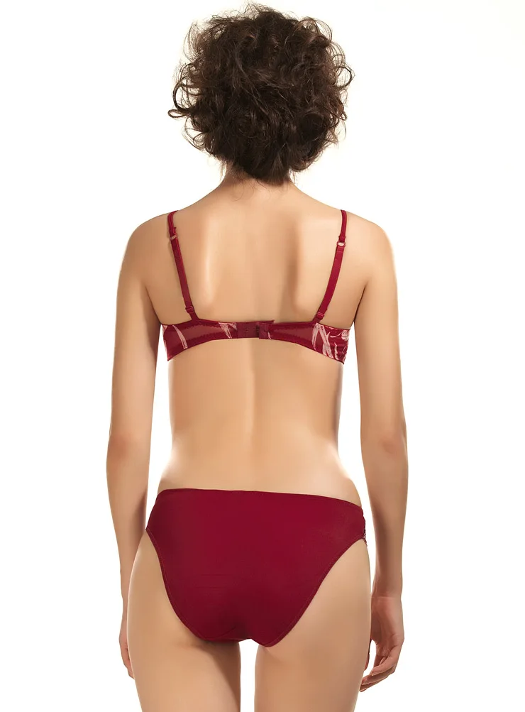 Комплект женского прозрачного нижнего белья с чашками пуш ап AC71460|bra set underwear|bra setbra