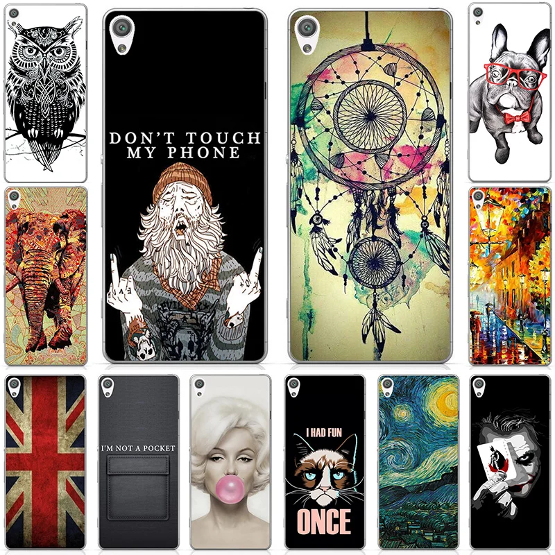 Мягкий силиконовый чехол из ТПУ с рисунком для Sony Xperia XA F3111 F3113 F3115 чехлы телефонов