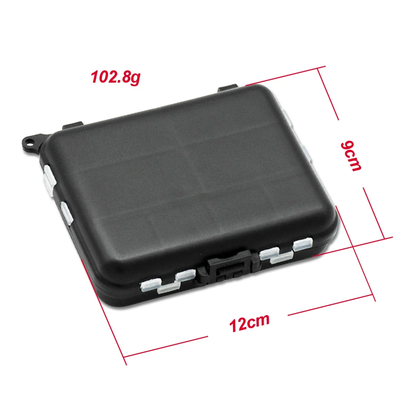 Коробка рыболовная жесткая двухслойная 12 х9х3 см/102 8 г|box pesca|hook accessoriestackle storage |