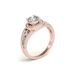 Rose Gold Plated LESF модное обручальное кольцо из стерлингового серебра 925 пробы с четырьмя когтями, Вечные кольца в винтажном стиле для женщин, свадебный подарок, ювелирные украшения - Цвет основного камня: Rose Gold Plated