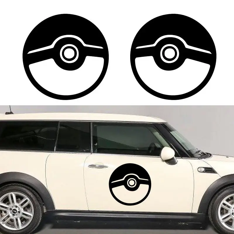 2 шт./компл. Съемная наклейка сделай сам с покемоном автомобильная дверь